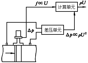 圖15 差壓式渦街質量流量計