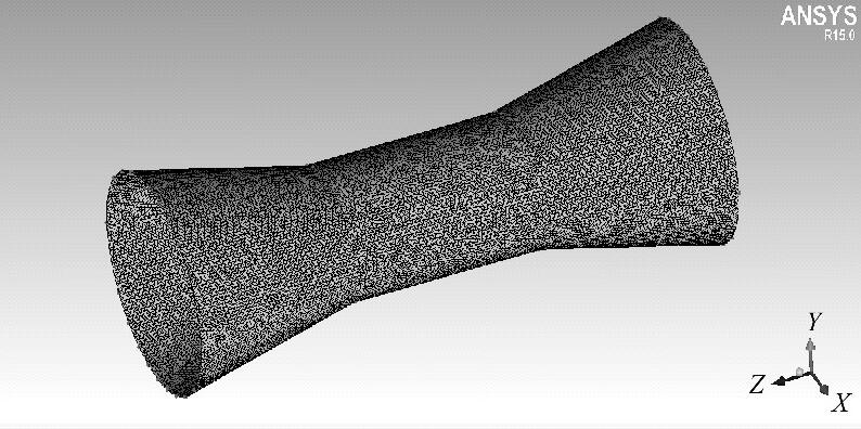 圖1 異徑導流筒網格圖Figure 1 Meshing model of reducer