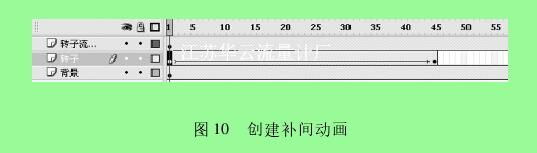 圖 10 創(chuàng)建補(bǔ)間動(dòng)畫
