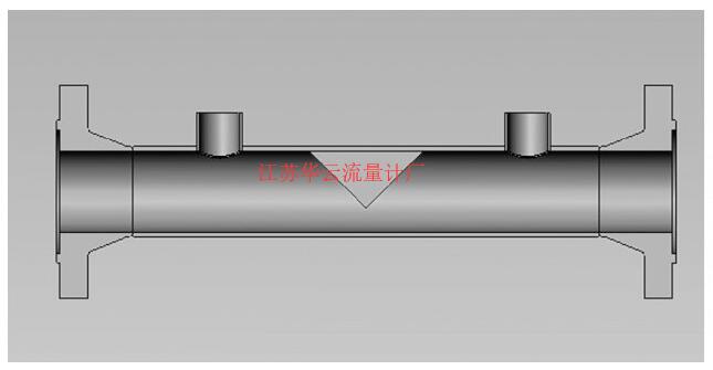 圖1 楔式流量計基本結構圖